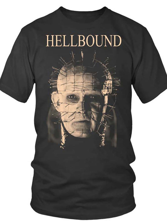 025. Hellraiser BK 21837 funny Men'S Short Sleeve Graphic T-shirt Collection black VV